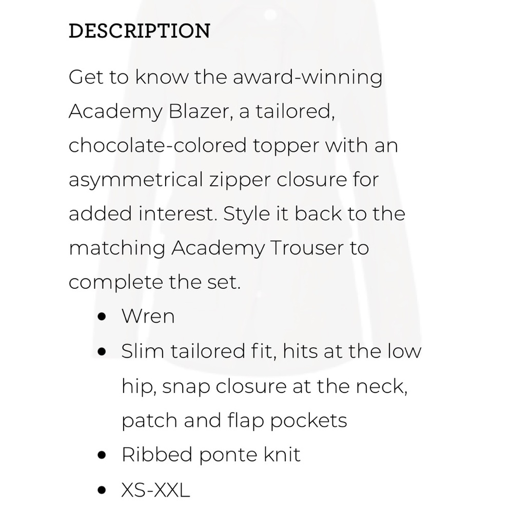 CAbi Academy Utility Blazer with Asymmetrical Zipper - Picture 5 of 8